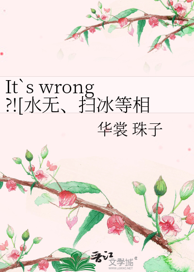 It S Wrong 水无 扫冰等相关 华裳珠子 衍生小说 纯爱小说 晋江文学城